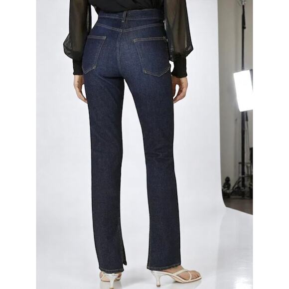 NWT - Anthropologie Pilcro The Split Straight Denim Jeans Size: 27 - Picture 3 of 10